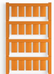 Polyamid Gerätemarkierer, (L x B) 17 x 9 mm, orange, 200 Stk
