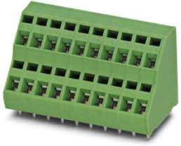 Leiterplattenklemme, 12-polig, RM 5.08 mm, 0,2-2,5 mm², 12 A, Federklemmanschluss, grün, 1888852