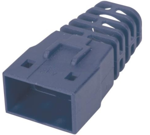 Knickschutztülle, Kabel-Ø 7,5 mm, mit Rasthebelschutz, L 26.5 mm, blau