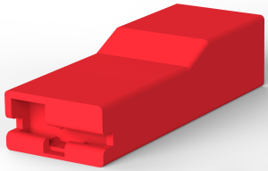 Isoliergehäuse für 6,35 mm, 1-polig, Nylon, rot, 280232-1