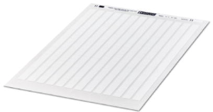 Polyester Etikett, (L x B) 12 x 12 mm, weiß, DIN-A4-Bogen mit 273 Stk