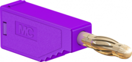 4 mm Stecker, Lötanschluss, 2,5 mm², violett, 22.2631-26