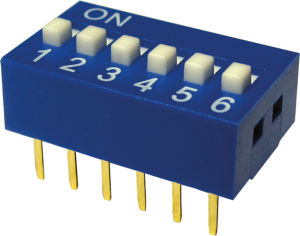 DIP-Schalter, 2-polig, gerade, 25 mA/24 VDC, RSNTRA02GNTB