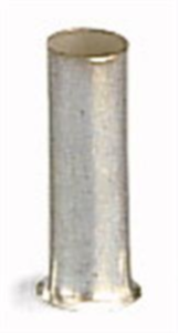 Unisolierte Aderendhülse, 1,5 mm², 6 mm lang, silber, 216-124