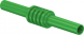 Verbindungskupplung zur Aufnahme von Ø 4 mm Steckern, CAT II, grün