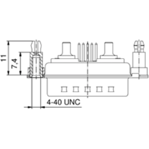 321WA4SAR69E40X CONEC D-Sub Steckverbinder Bild 2