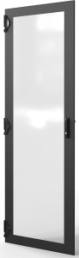 Varistar CP Glastür mit 3-Punkt-Verriegelung, RAL7021, 42 HE, 2000H, 800B