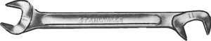 Maulschlüssel, 11 mm, 15°, 75°, 116 mm, 27 g, Chrom-Legierung-Stahl, 40061111-