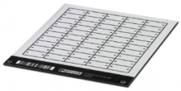 ABS Gerätemarkierer, (L x B) 32.2 x 15 mm, weiß, Seite mit 50 Stk