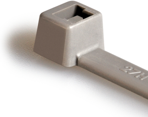Kabelbinder innenverzahnt, Polyamid, (L x B) 101.6 x 2.45 mm, Bündel-Ø 1.5 bis 22 mm, grau, -40 bis 85 °C