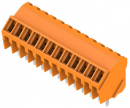 Leiterplattenklemme, 12-polig, RM 3.5 mm, 0,08-2,08 mm², 10 A, Schraubanschluss, orange, 1845300000