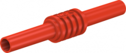 Verbindungskupplung zur Aufnahme von Ø 4 mm Steckern, CAT II, rot