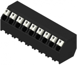 Leiterplattenklemme, 9-polig, RM 5 mm, 0,13-1,5 mm², 12 A, Federklemmanschluss, schwarz, 1884600000