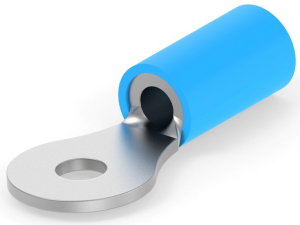 Isolierter Ringkabelschuh, 1,04-2,62 mm², AWG 16 bis 14, 3 mm, blau