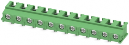 Leiterplattenklemme, 11-polig, RM 7.5 mm, 0,5-4,0 mm², 32 A, Schraubanschluss, grün, 1988040