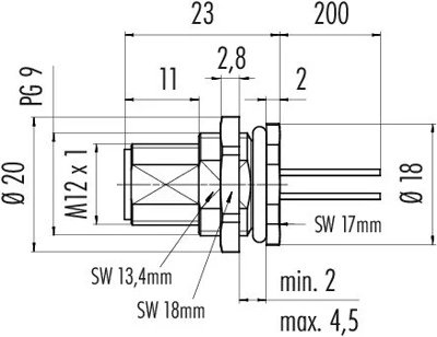 76 0531 1011 00008-0200 binder Sensor-Aktor Kabel Bild 2