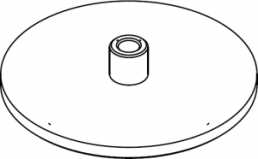 Schleifteller, Ø 30 mm, Schaft-Ø 2.5 mm, Schaftlänge 6 mm, Dicke 4.2 mm, Scheibe, 20990001097