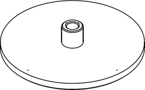 Schleifteller, Ø 30 mm, Schaftlänge 4.2 mm, Dicke 2.05 mm, Scheibe, 20990001099