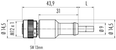 77 4430 0000 50005 0500 binder Sensor-Aktor Kabel Bild 2
