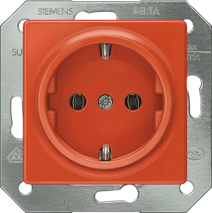 SCHUKO-Steckdose, orange, 16 A/250 V, Deutschland, IP20, 5UB1513