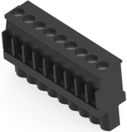 Leiterplattenklemme, 9-polig, RM 5 mm, 0,13-3,31 mm², 15 A, Schraubanschluss, schwarz, 2213934-9