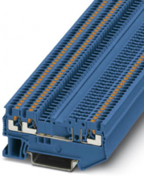 Trennklemme, Push-in-Anschluss, 0,14-1,5 mm², 3-polig, 10 A, 6 kV, blau, 3210315