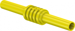 Verbindungskupplung zur Aufnahme von Ø 4 mm Steckern, CAT II, gelb