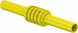 Verbindungskupplung zur Aufnahme von Ø 4 mm Steckern, CAT II, gelb