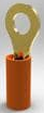 Isolierter Ringkabelschuh, 0,8-1,4 mm², AWG 18 bis 16, 4.34 mm, M4, orange