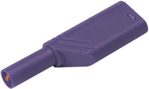 4 mm Stecker, Schraubanschluss, 0,5-1,5 mm², CAT II, violett, LAS S WS VI