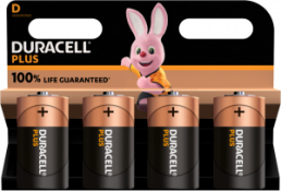 Alkali-Mangan-Batterie, 1.5 V, LR20, D, Rundzelle, Flächenkontakt