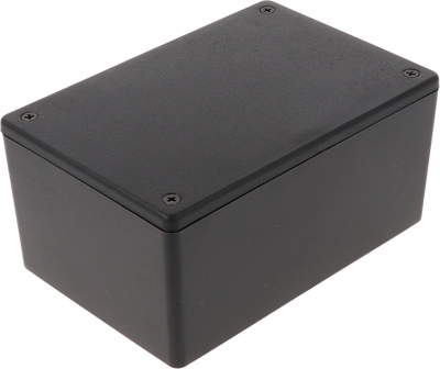 ABS Gehäuse, (L x B x H) 122 x 81 x 56 mm, schwarz (RAL 9005), IP54, 1591XXTBK