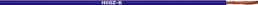 Polymer-Schaltlitze, hochflexibel, halogenfrei, H05Z-K, 0,5 mm², AWG 20, violett, Außen-Ø 2,6 mm