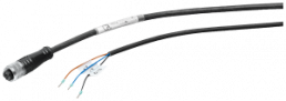Sensor-Aktor Kabel, M12-Kabeldose, gerade auf offenes Ende, 4-polig, 10 m, TPE-U, schwarz, 6GT2891-4LN10