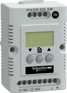 Thermostat, 200-240 V, -40-80 °C, (L x B x H) 44 x 56 x 85 mm, NSYCCOTH230VID