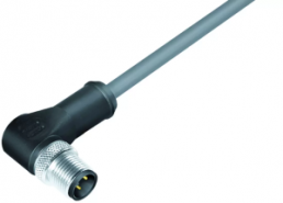 Sensor-Aktor Kabel, M12-Kabelstecker, abgewinkelt auf offenes Ende, 3-polig, 2 m, PVC, grau, 4 A, 77 3527 0000 20703-0200