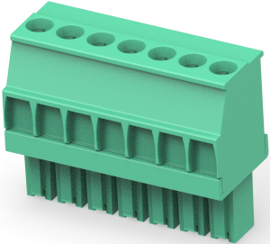 Leiterplattenklemme, 7-polig, RM 3.5 mm, 0,05-2 mm², 11 A, Käfigklemme, grün, 1986370-7