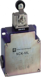 Schalter, 2-polig, 1 Schließer + 1 Öffner, Rollenhebel, Schraubanschluss, IP66, XCKML115