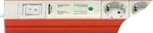 Steckdosenleiste, 5-fach, 2.5 m, 16 A, mit Überspannungsschutz, grau, 03.318.005.1