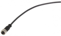 Sensor-Aktor Kabel, M12-Kabeldose, gerade auf offenes Ende, 3-polig, 0.5 m, PVC, grau, 21348500383005