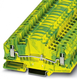 Schutzleiter-Reihenklemme, Schraubanschluss, 0,2-10 mm², 2-polig, 6 kV, gelb/grün, 3047442