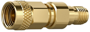 Koaxial-Adapter, 50 Ω, 1,5/3,5-Stecker auf 3,5-Buchse, gerade, 100025573