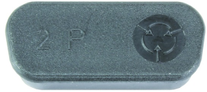 Abdeckkappe für D-Sub Stecker, Gehäusegröße 3 (DB), 25-polig, 09670250612