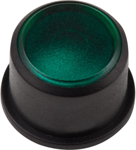 Kappe, rund, Ø 11 mm, (H) 7.5 mm, schwarz, für Kurzhubtaster Multimec 5G, 1FS096