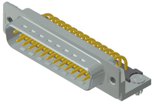 D-Sub Stecker, 25-polig, Standard, bestückt, abgewinkelt, Einlötstift, 163A16379X