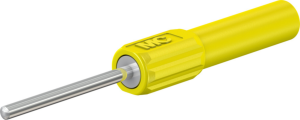 Zählerprüfstift speziell für den Schraubanschluss an Zählerklemmen, mit 2 mm Stift-Ø, CAT II, gelb