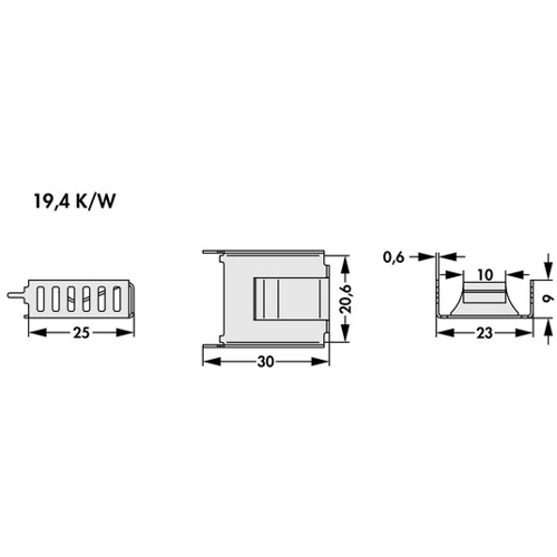 FK 271 MI 247 V Fischer Elektronik Kühlkörper Bild 2