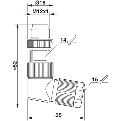 1422847 Phoenix Contact Sensor-Aktor Rundsteckverbinder Bild 4