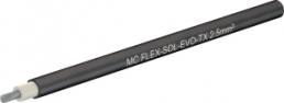 Polyolefin-Photovoltaik-Kabel, halogenfrei, Flex-Sol-Evo-TX, 2,5 mm², AWG 14, schwarz, Außen-Ø 5 mm