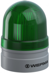 LED-Aufbauleuchte TwinFLASH, Ø 62 mm, grün, 115-230 VAC, IP66